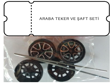 Oyuncak Araba Teker ve Şaft